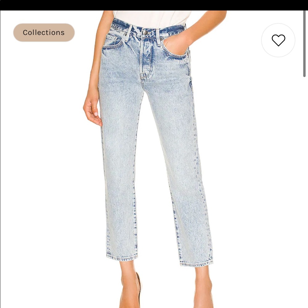 FRAME denim ankle length jeans button up so cute excellent condition